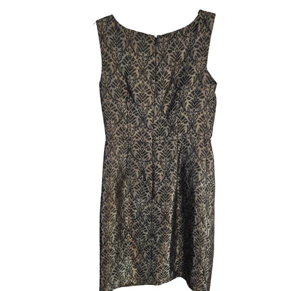 Women's Semi Formal Dress 8 Medium M Black Gold Cocktail Party Junior Prom - Picture 7 of 8